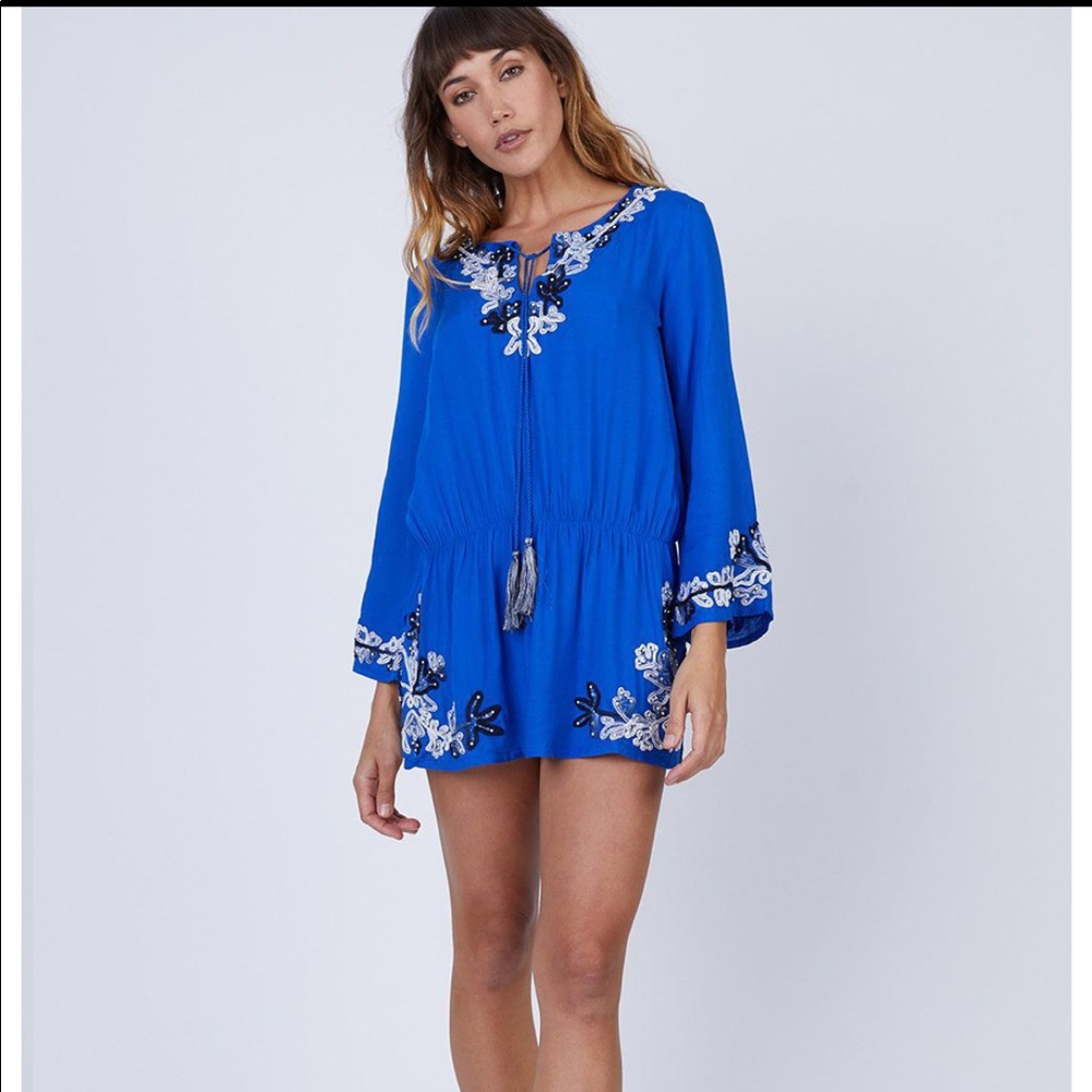 Amita Naithani BLACK embroidered dress XS NWTS